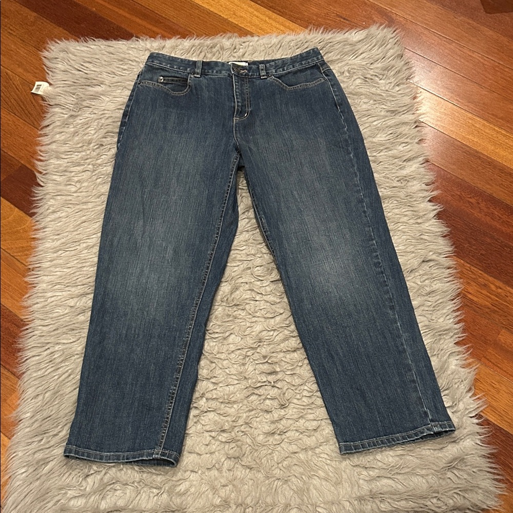 Talbots Petites Classic Blue Women’s Straight‎ Leg Jeans Size 10
